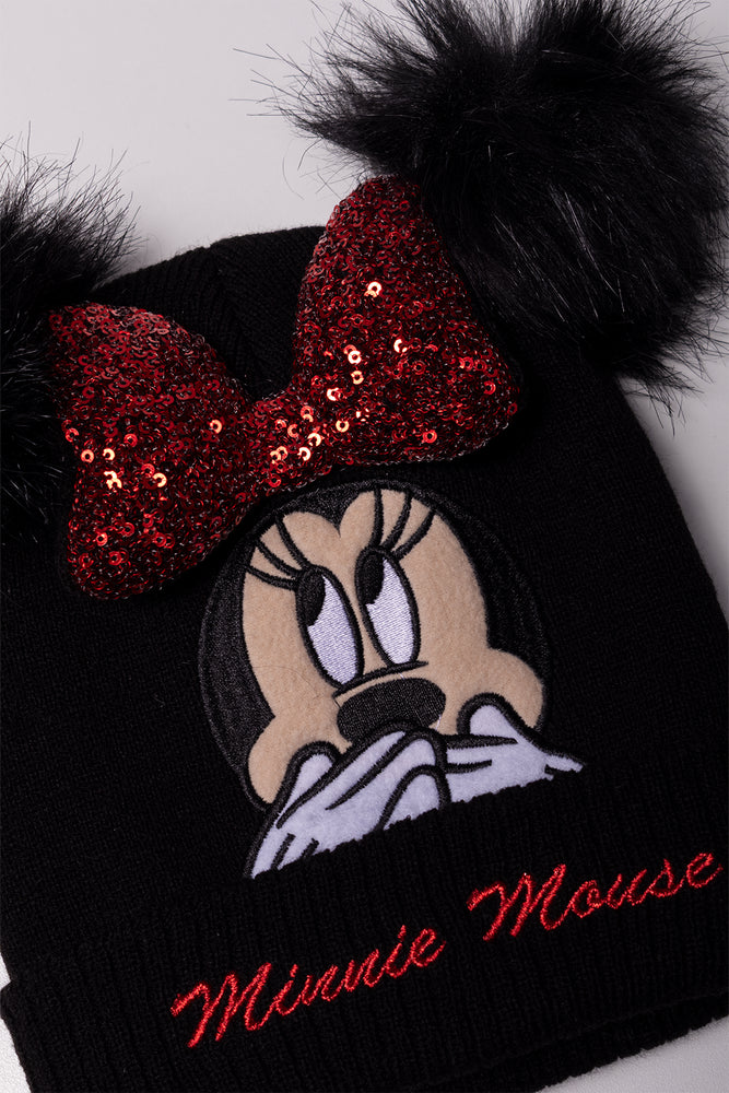 Minnie Mouse Beanie Black (1)