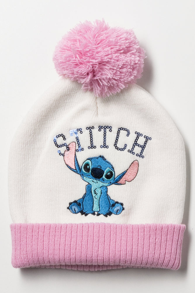 Lilo And Stitch Beanie White