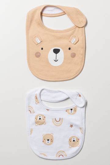 2 Pack Bibs Natural