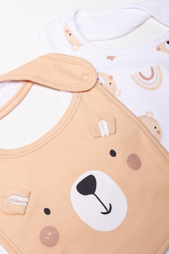 2 Pack Bibs Natural