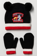 Mickey Mouse Hat Set Black