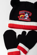Mickey Mouse Hat Set Black (1)