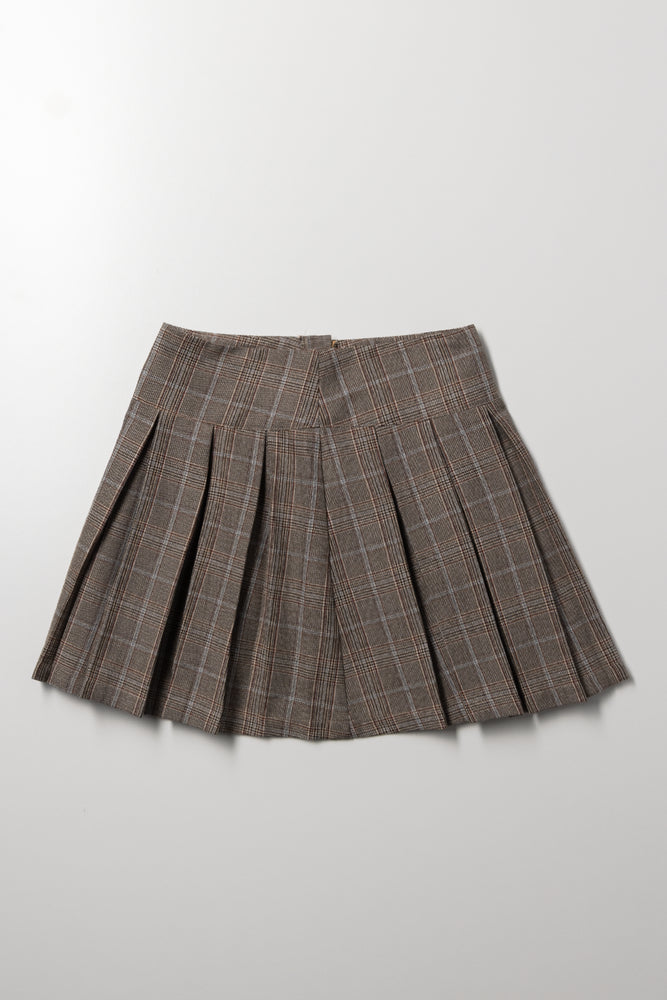 Check Pleated Skirt | Bottoms & Jeans | Ackermans