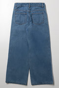 Wide Leg Denim Jeans Blue (2)