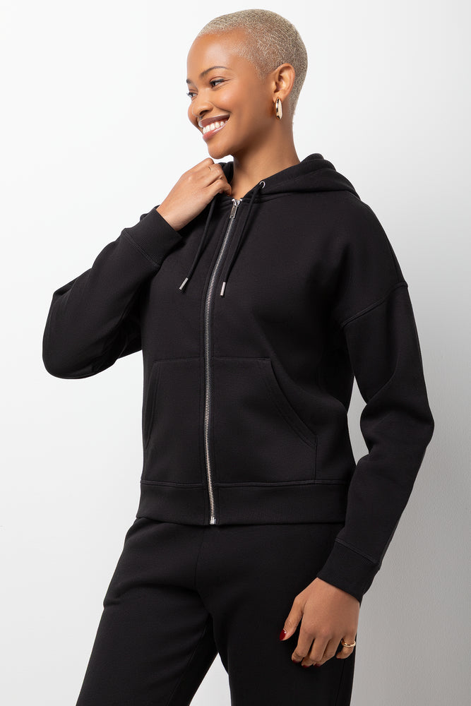 Zip Through Hoodie Black | Tops & T-Shirts | Ackermans Zip Through Hoodie Black | Tops & T-Shirts | Ackermans
