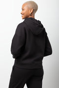 Zip Through Hoodie Black (2)