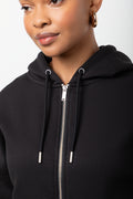 Zip Through Hoodie Black (3)