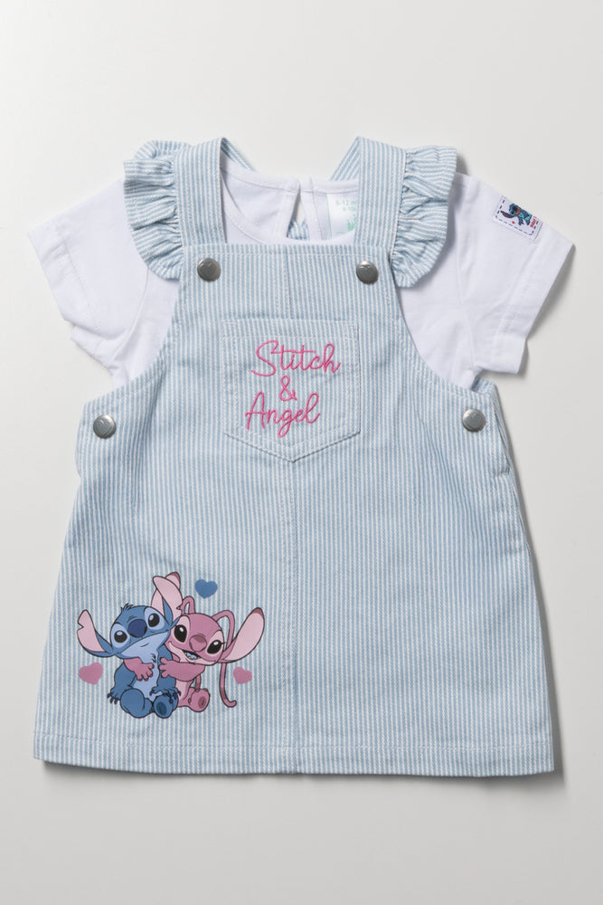 Lilo And Stitch Pinafore Set Blue