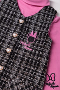 Minnie Mouse Tweed Pinni Set Black (1)