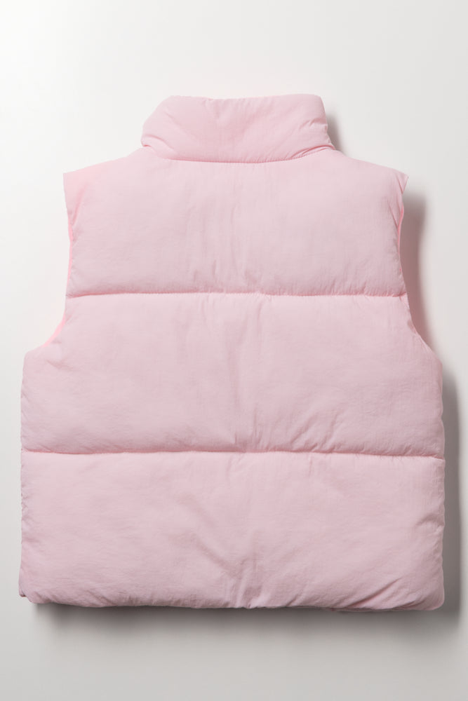 Sleeveless Puffer Pink (2)
