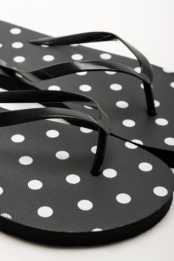 Spot Flip Flops Black (2)