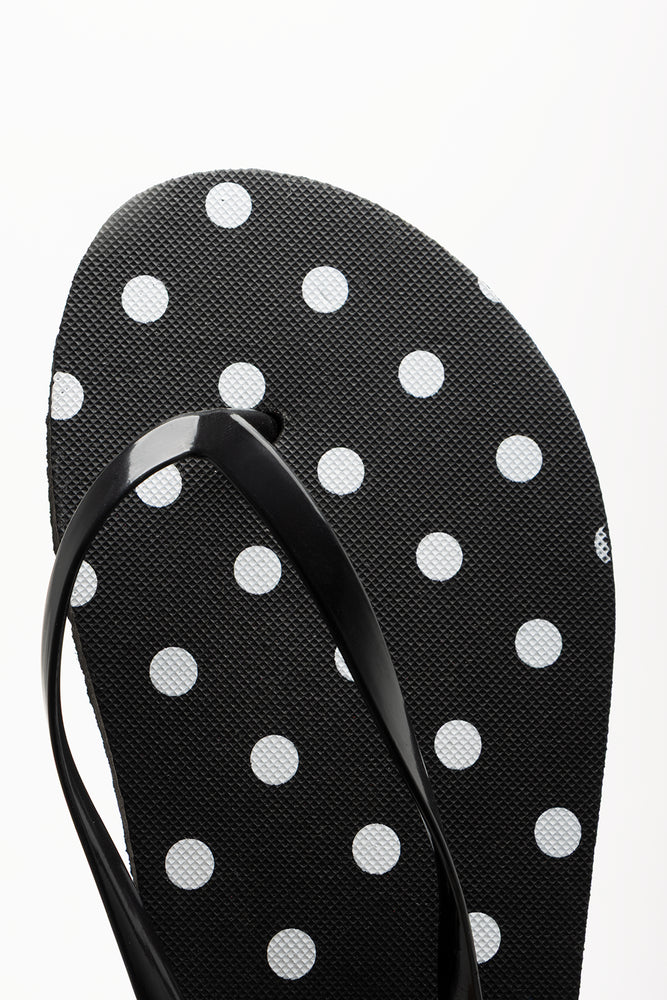 Spot Flip Flops Black (4)