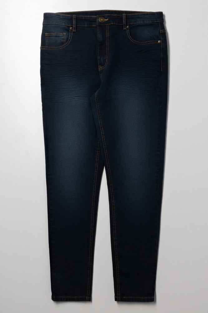 Super Skinny Denim Jeans Dark Blue