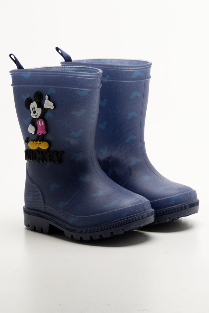 Mickey Mouse Rain Boots Navy
