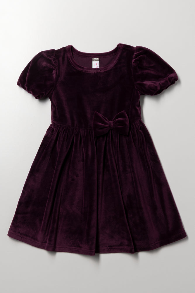 Puff Sleeve Dress Plum | Dresses & Jumpsuits | Ackermans