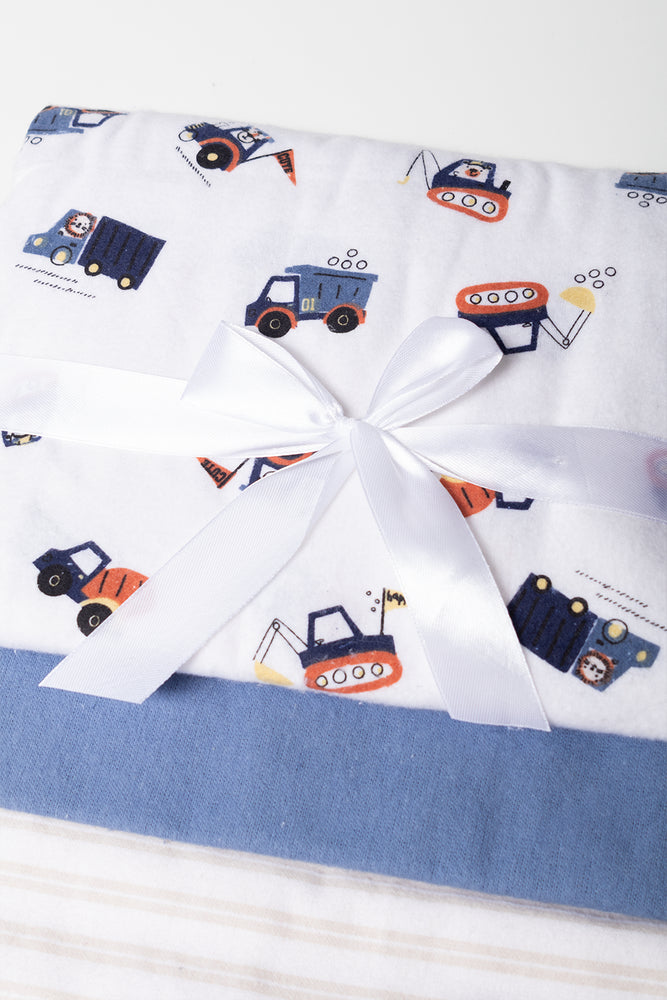 3 Pack Receiver Blankets Blue (1)