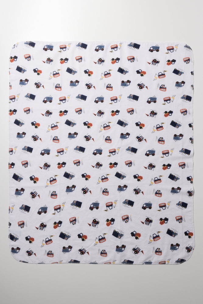 3 Pack Receiver Blankets Blue (2)