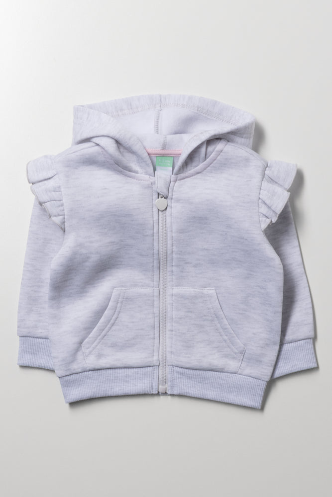 Zip Through Tracktop Grey