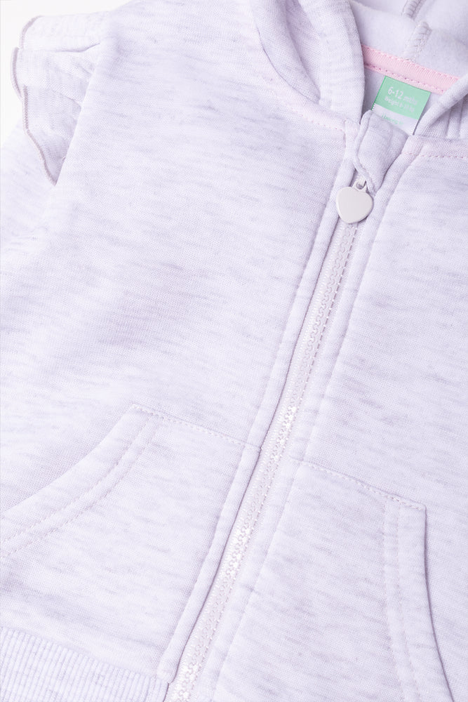 Zip Through Tracktop Grey