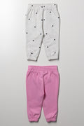 2 Pack Trackpants Pink And Grey (2)