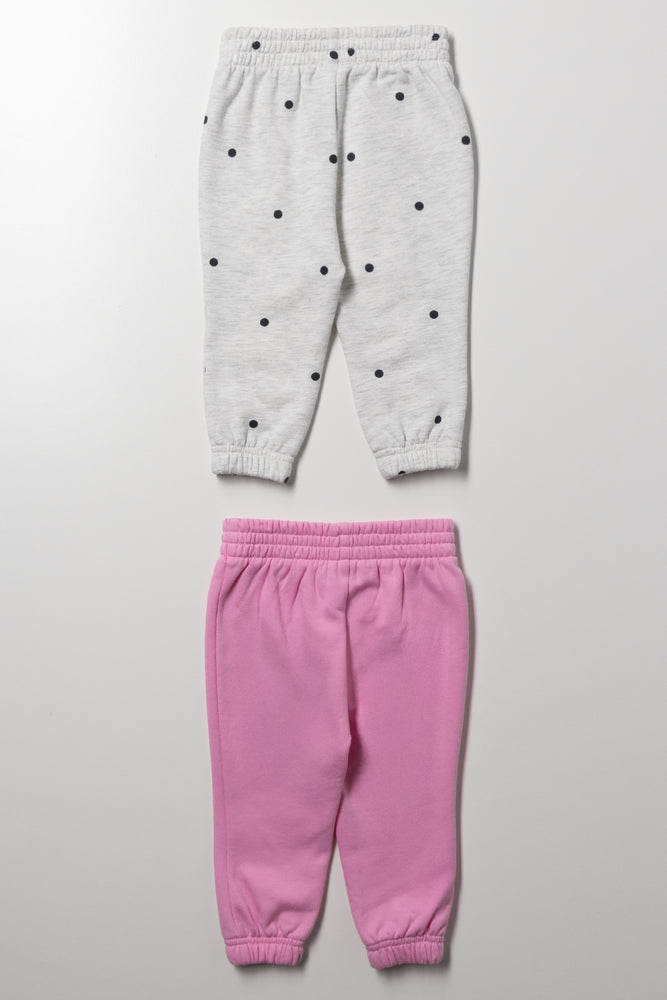 2 Pack Trackpants Pink And Grey (2)
