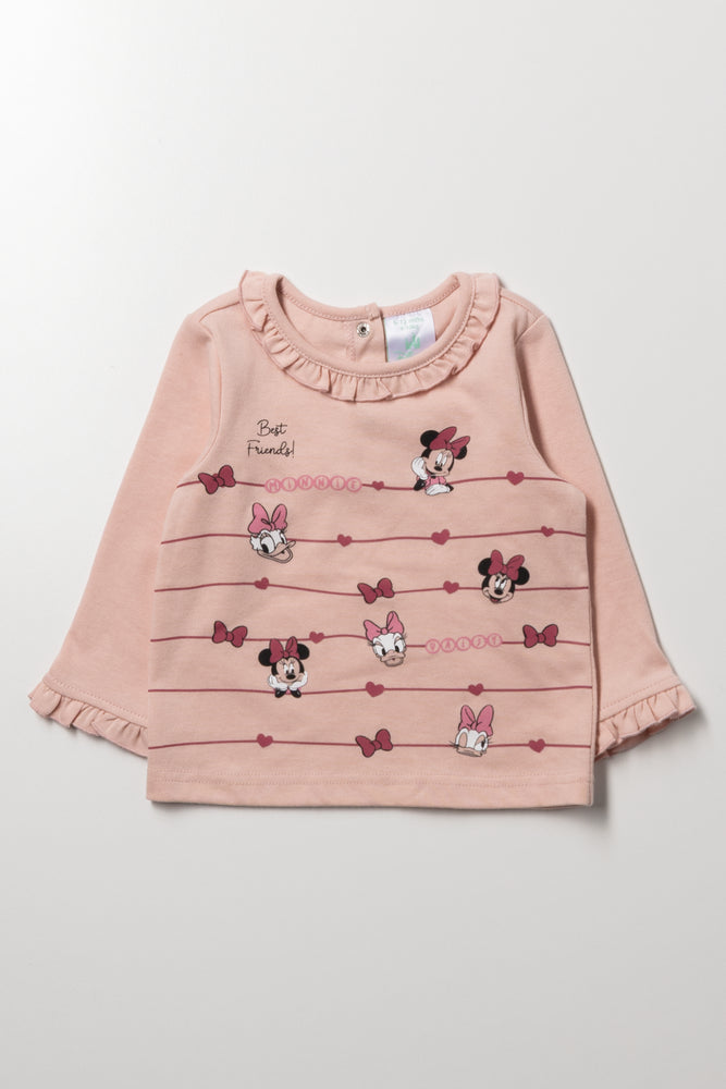 Minnie Mouse Long Sleeve T-Shirt Pink