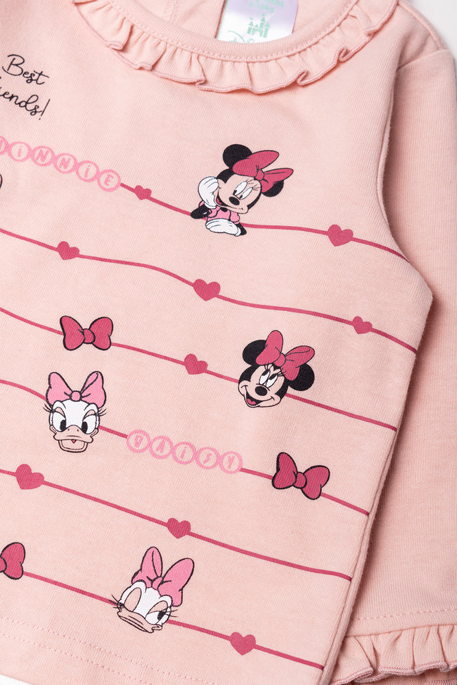 Minnie Mouse Long Sleeve T-Shirt Pink (1)