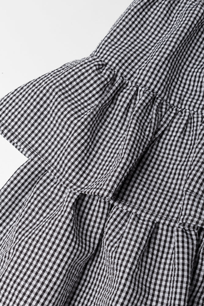 Gingham Rara Tiered Skirt Multicolour (2)