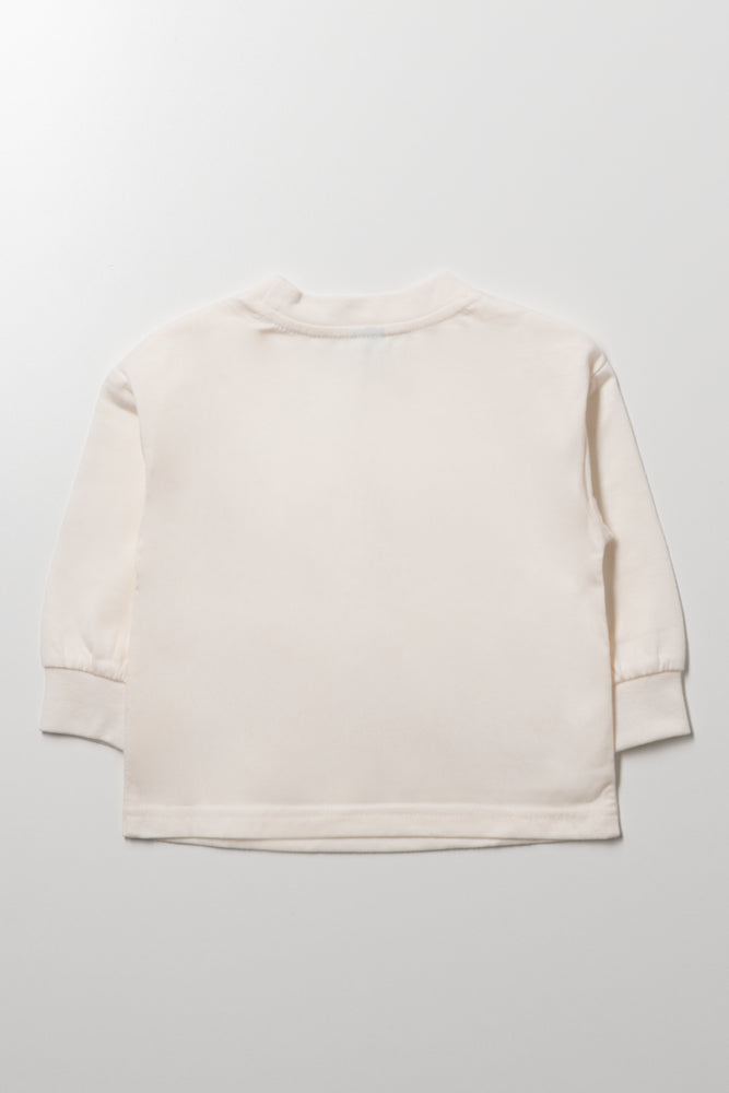 Long Sleeve Top Cream (2)
