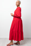 Long Sleeve Dress Red (1)