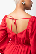 Long Sleeve Dress Red (3)