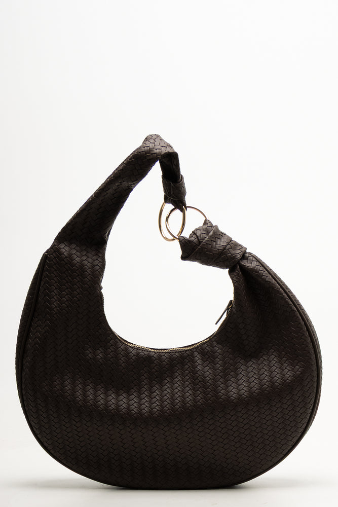 Crescent Tote Bag Brown