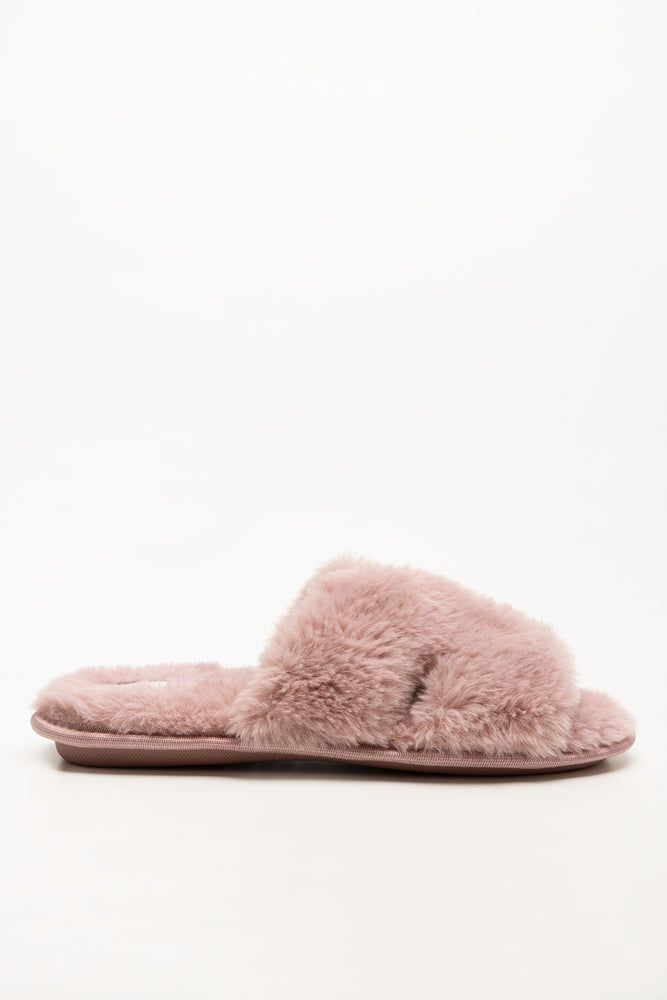 Open Toe Slippers Light Pink
