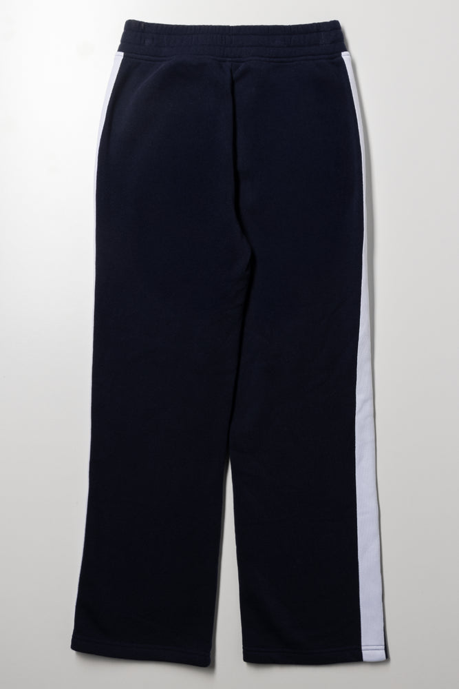 Wide Leg Trackpants Navy (2)