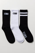 3 Pack Socks Black And White