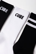 3 Pack Socks Black And White (3)