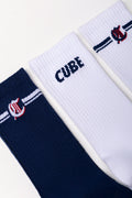3 Pack Socks White And Navy (3)