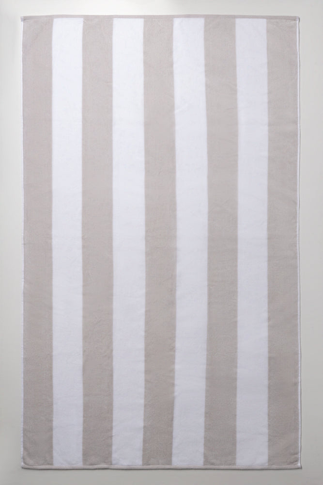 Stripe Bath Sheet Natural