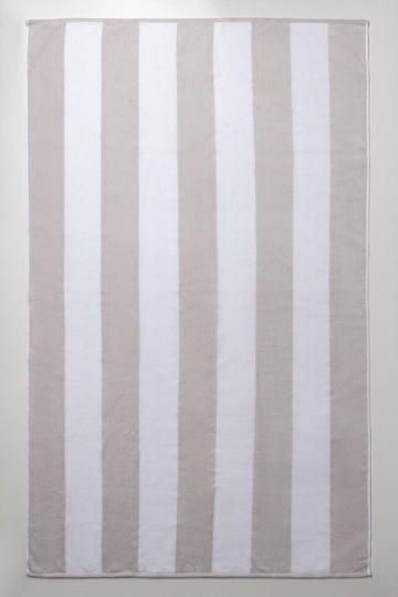 Stripe Bath Sheet Natural