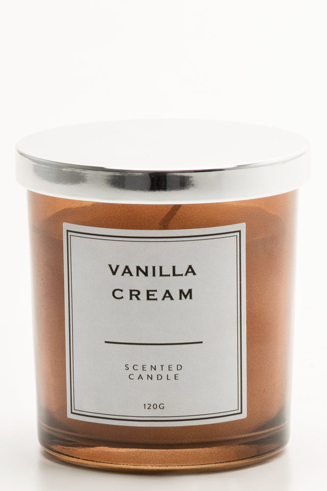 Glass Scented Candle - Vanilla Cream