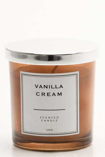 Glass Scented Candle - Vanilla Cream