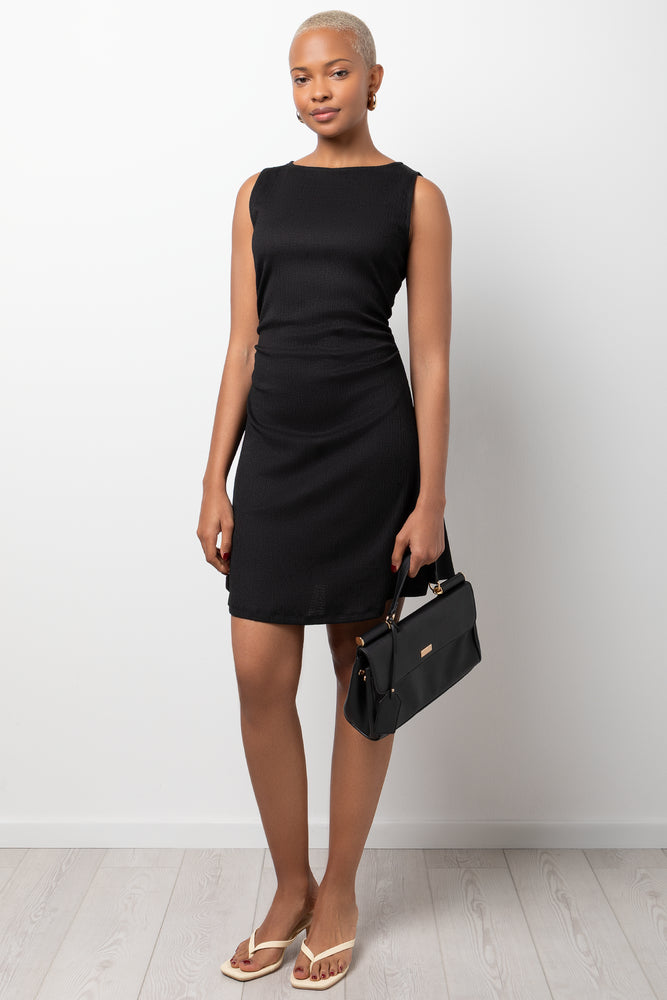 Crinkle Sleeveless Fit And Flare Mini Dress Black | Dresses & Jumpsuits | Ackermans Crinkle Sleeveless Fit And Flare Mini Dress Black | Dresses & Jumpsuits | Ackermans