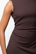 Bodycon Mini Dress Brown (2)