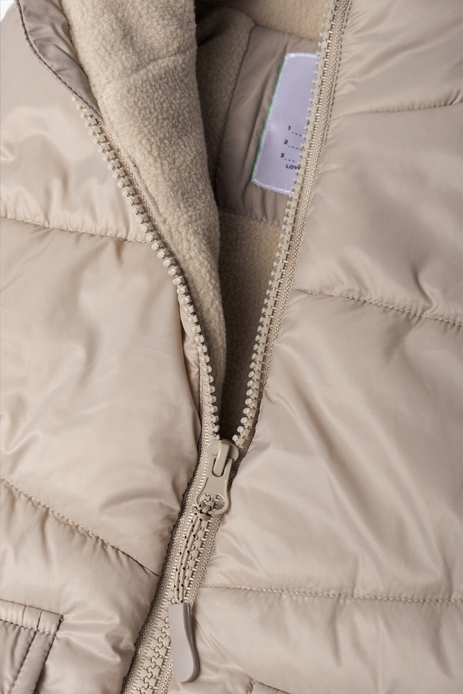 Sleeveless Puffer Natural