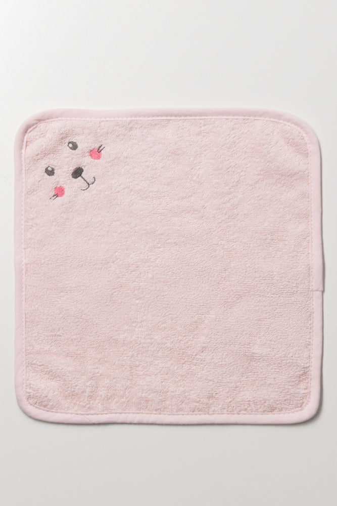 2 Piece Bunny Towel Set Pink (3)
