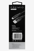 Black Premio Braided USB to USB-C Cable 1.8m (2)