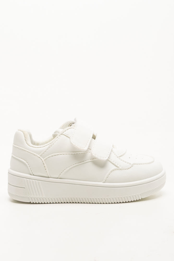 Double Strap Sneakers White