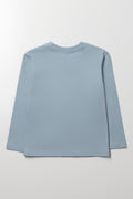 Long Sleeve T-Shirt Light Blue (2)