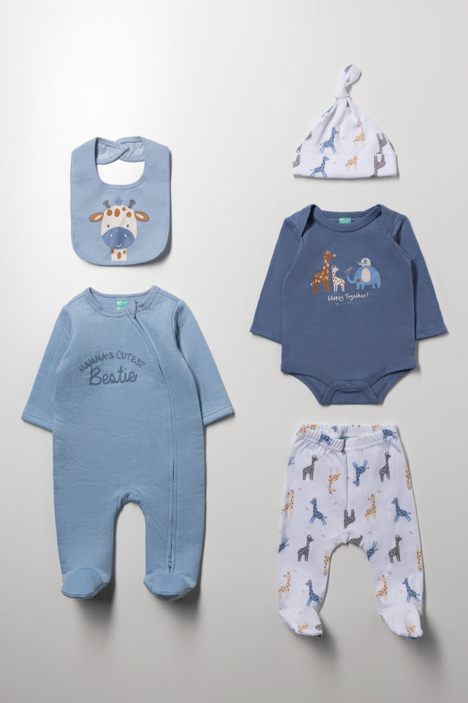 5 Piece Set Blue