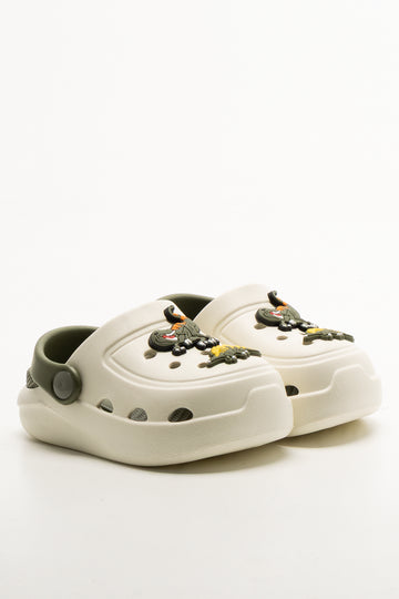 Clogs With Charms Cream